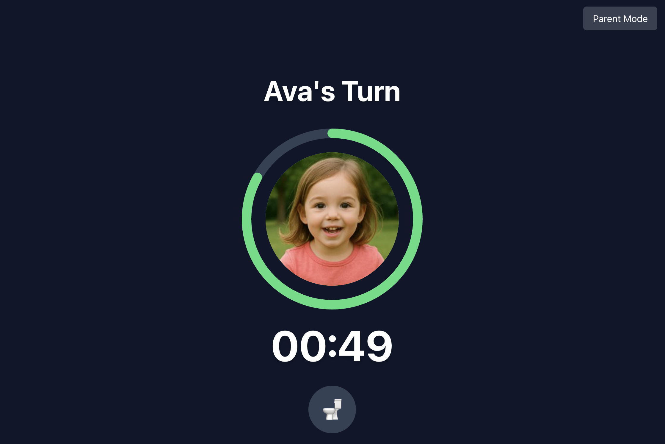 Screenshot of HelpMeParent Sharing